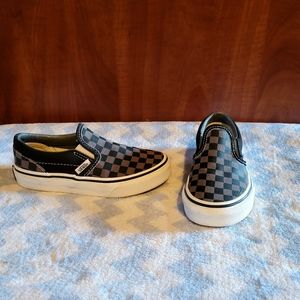 Vans size 13 13c black and gray, like new